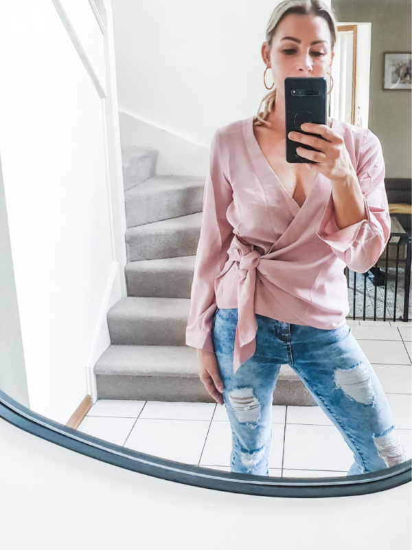 "Sonya" Blouse- Blush