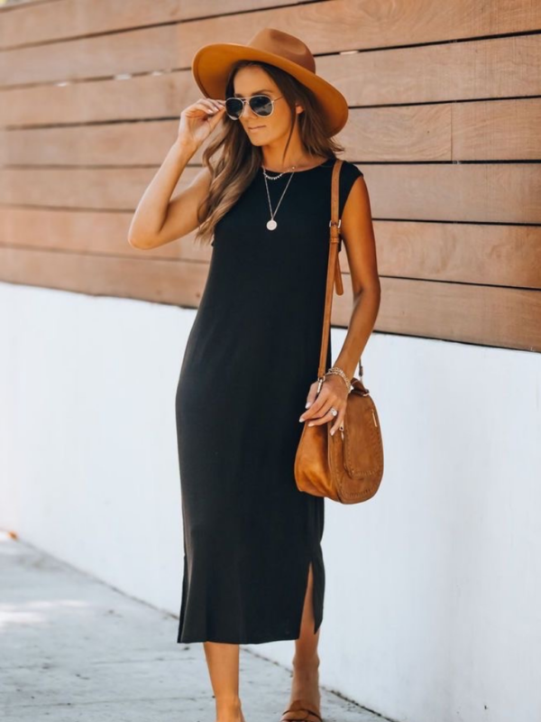 "Everyday Cotton" Midi- Black - Image 2