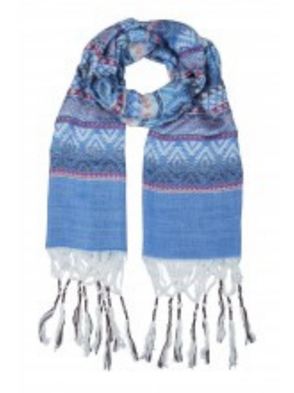 Tribal Dance Scarf- Blue