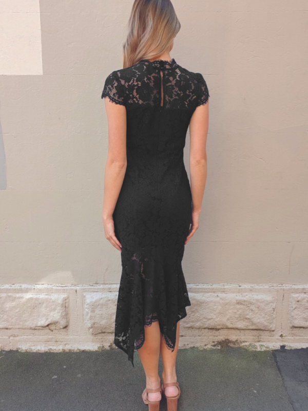 "Monti" Lace Dress- Black - Image 2