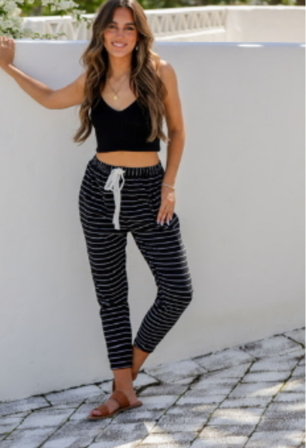 "Layla" Striped Jogger