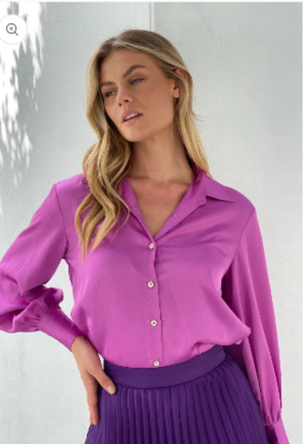 "Ari" Blouse- Berry