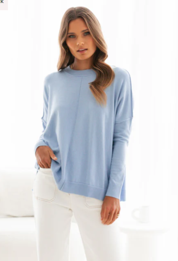 "Avery" Knit- Baby Blue