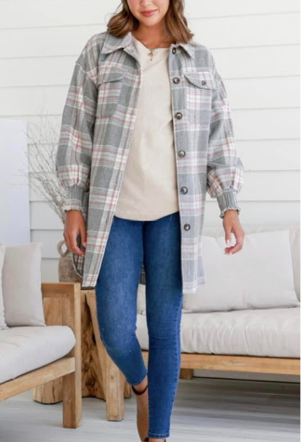 "Bethany" Long Shacket