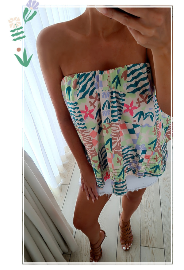 "Heart Of Quirky" Strapless Top - Image 2