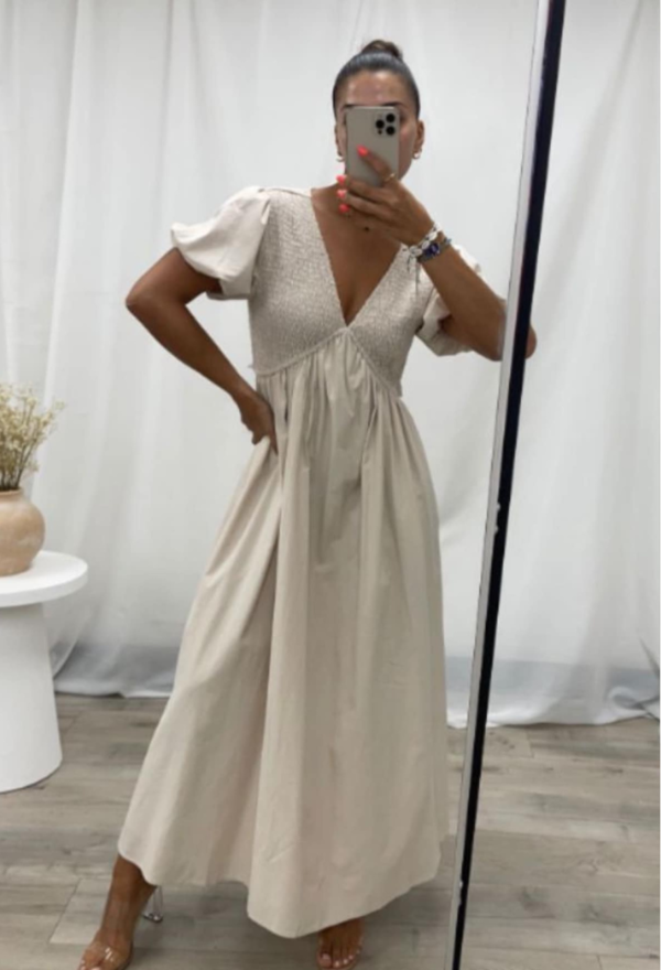 "Alice" Dress- Nude